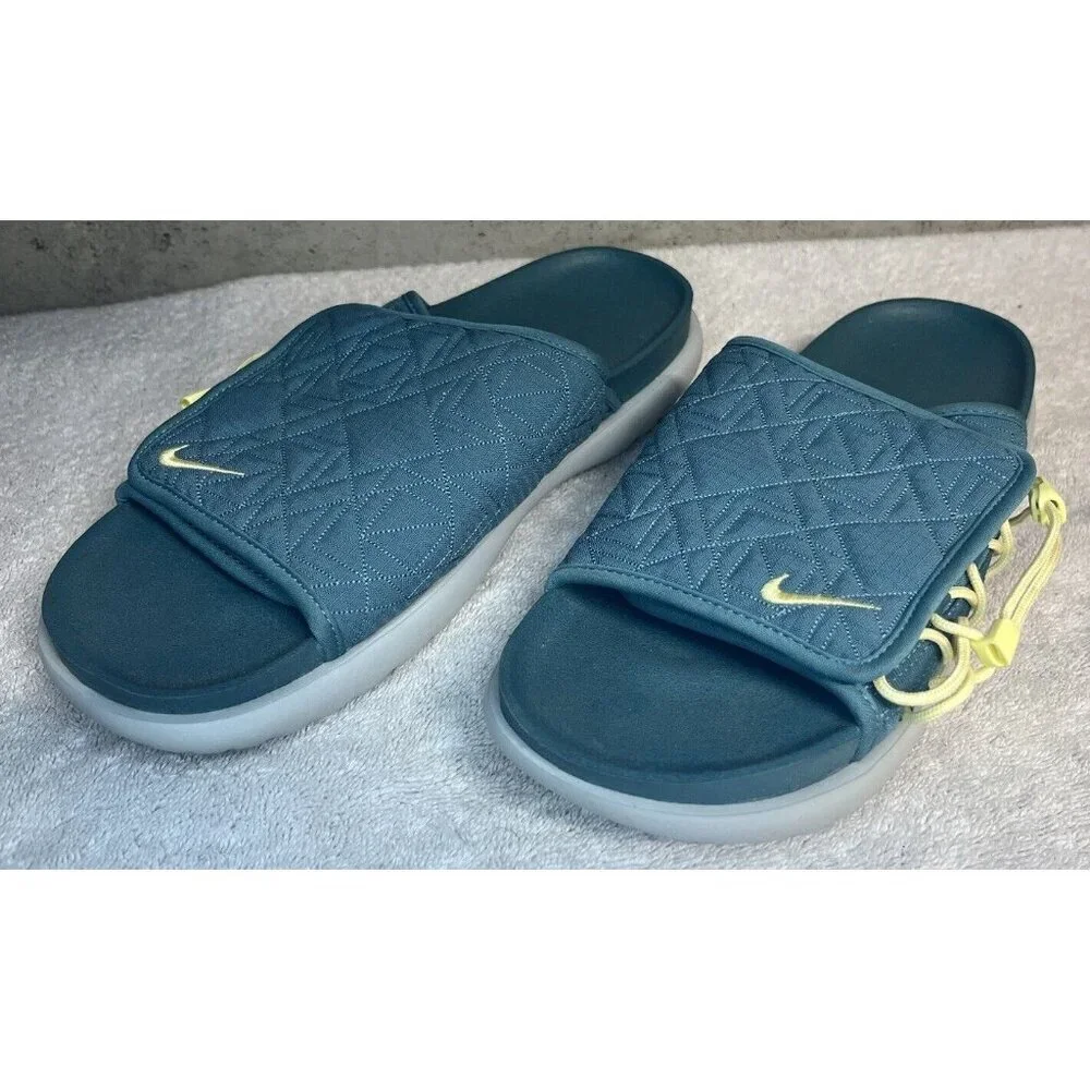 Size 10 Nike Asuna 2 x Future  Movement Mineral Teal Sequoia Slides FB9762 300